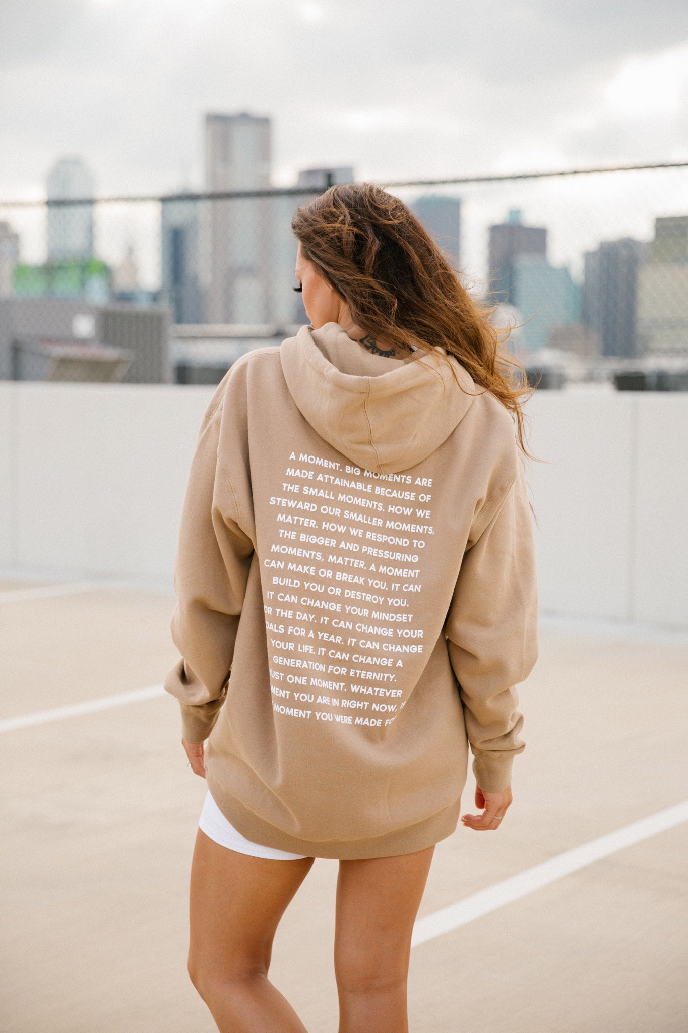 "A Moment" Sandstone Hoodie